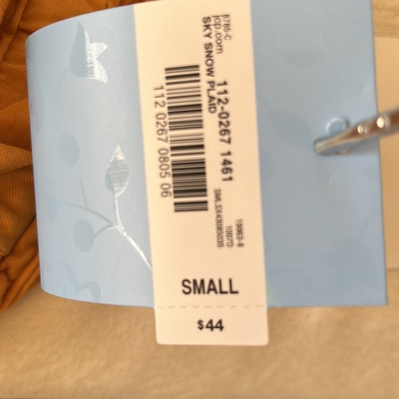 ❄️NWT Adonna 2 Piece Sleep Set Blue Plaid Size Small - Picture 5 of 5